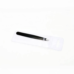 Professional Quality Slanted Eyebrow Tweezers Comfortable <b>Plain</b> Hair Removal Beauty <b>Tool</b> with Pointed Tip Wholesale Price - Product Image 3