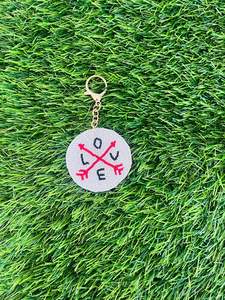 Porte-clés perlé de haute qualité Nouveau style Créateur de fantaisie brodé en métal et PVC fabriqué à la main en Inde Best-seller - Product Image 2