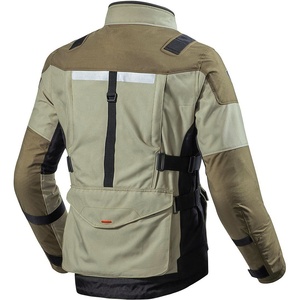 Veste de moto de course imperméable pour hommes avec design à capuche en tissu toile-Cuir de haute qualité - Product Image 6