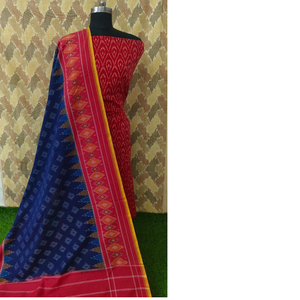 Conjuntos de Material de vestido de tela Ikat de algodón 100% hechos a medida Estilo de espiga de calidad superior para reventa de ropa de diseñadores - Product Image 1