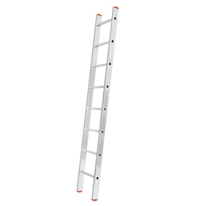 Heavy Duty 2m Aluminum Single Part Ladder 6 <b>Steps</b> Industrial Straight Ladder for Warehouses Work <b>Platforms</b> - Product Image 1