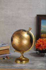 Globe décoratif en métal de qualité supérieure avec un cadre en fer robuste et un design moderne élégant pour la maison et le bureau, en provenance d'Inde - Product Image 6