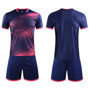 ชุดกีฬาเสื้อเจอร์ซีย์ฟุตบอลแห้งเร็วระบายอากาศได้ดีพิมพ์ลายซับลิเมชันใหม่ออกแบบได้ตามต้องการ - Product Image 2