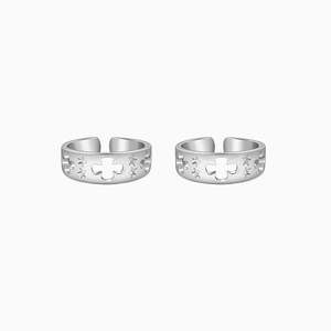 Anusha <b>Silver</b> <b>Toe</b> <b>Rings</b> with Diamond for Weddings and Gifts - Product Image 4