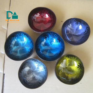 Tazón Decorativo de Coco y Ratán Lacado y Pulido Ecológico al por Mayor, 12-14 cm, Reutilizable, Natural, para Fiestas, Muestra Gratis - Product Image 5