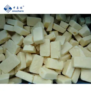 Sinocharm Hot Selling New Season 20g/pc IQF Garlic Puree Cubes Frozen Garlic Puree