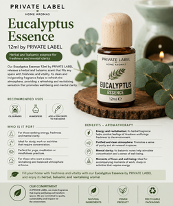 Private Label Eucalyptus Fragrance Essence 12ml OEM | Aromatic <b>Oil</b> for <b>Burners</b> & Humidifiers | Spain EU - Product Image 3