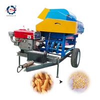 Égreneuse/décortiqueuse de maïs multifonctionnelle, machine à égrener le maïs avancée, moteur, machine à égrener les haricots de soja pour la ferme