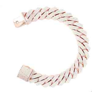 Personnalisé S925 Argent 10k 14k 18k Or Massif Glacé Moissanite Lab Diamant Miami Cubain Lien Chaîne Collier Bracelet - Product Image 2