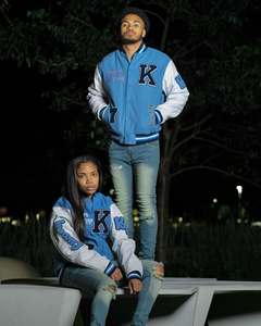 เสื้อแจ็กเก็ตเบสบอลสำหรับผู้ชายเสื้อแจ็กเก็ตทีมโรงเรียนระบายอากาศได้ดีมีไซส์ใหญ่พิเศษงานตามสั่ง - Product Image 5