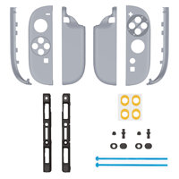 Carcasa de Repuesto Gris Estilo Clásico Europeo para Nintendo Switch 2 Joycon - Cubierta Duradera de ABS