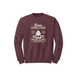Sudadera de mezcla de algodón con temas de Buda Estampado Estilo informal 12 opciones de color 260-280 Colocación de diseño personalizable GSM pesado - Product Image 1