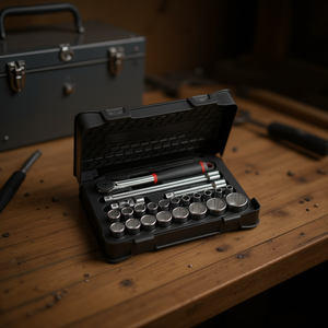 Ensemble d'outils Usag de 23 pièces avec douilles hexagonales dans un coffret ABS pour usage professionnel - Product Image 3