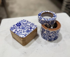 Venta caliente gris marrón madera Bakhoor quemador Ramadán árabe incienso titular Mubkhar decorativo reflujo madera incienso quemador - Product Image 1