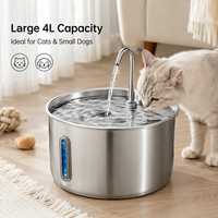 4L Steckbarer Katzenbrunnen mit großer Kapazität, automatischer Wasserspender für mehrere Katzen und Hunde, OEM ODM