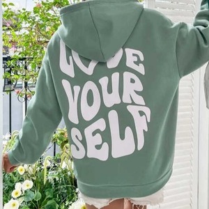 Sweats à capuche imprimés bouffants pour femmes Sweats à capuche pour dames avec personnalisation - Product Image 1