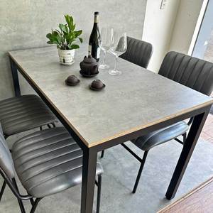Juego de Comedor Moderno CBBA116, Mesa Extensible de Madera Contrachapada y 4 Sillas Tapizadas para Sala de Estar - Product Image 3