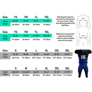 Nouveautés Vente en gros Pas cher Maillots de football américain brodés par sublimation pour hommes Équipes de club pour jeunes États-Unis Ensemble de vêtements de sport - Product Image 6