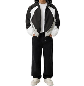 Chaqueta Cortavientos Personalizada de Moda, Bloques de Color, 100% Poliéster Ripstop, Resistente al Viento, Cómoda, Impermeable, con Estampado Personalizado, Duradera - Product Image 3