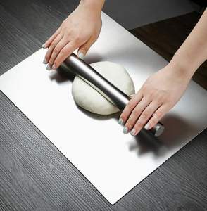 Planche à découper en acier inoxydable Légumes Fruits Pain et Viande Durable Sûr et Résistant 42 cm X 32 CM - Product Image 2