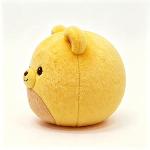 Custom teddy <b>bear</b> plush, yellow <b>bear</b> plush, <b>cute</b> <b>bear</b> plushie, round <b>bear</b> plush - Product Image 2