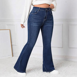Four Seasons New Embroidered <b>Jeans</b> <b>Women's</b> New Stretch High Waist Washed Pants Casual Long Pants - Product Image 2