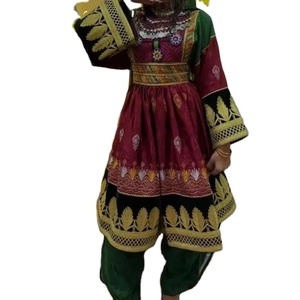 Robes afghanes brodées sur mesure pour femmes, vente en gros, meilleure qualité, tissu tribal banjara pour la danse du ventre, robe traditionnelle afghane - Product Image 1