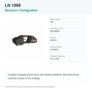 Linoon LN 1008 21V เครื่องมัดกึ่งอัตโนมัติแบบไม่มีแปรงถ่าน - Product Image 2