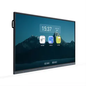 شاشة عرض LCD ذكية متعددة الاستخدامات باللمس 65/75/86/100/110 بوصة، لغرفة الاجتماعات، لوحة بيضاء ذكية رقمية تفاعلية
