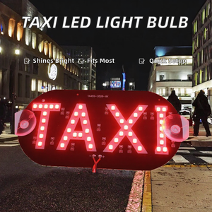 ป้ายไฟติดกระจกหน้ารถแท็กซี่ 4 สี ใหม่ ไฟ LED สีแดง 12V ใช้ได้กับรถแท็กซี่ทั่วไป - Product Image 2