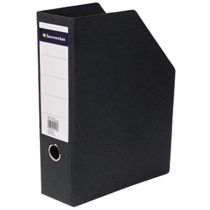 Soennecken DIN A4 Black Hardboard <b>Standing</b> File Holder 8.5 X 31.8 X 23.5 cm Letter Holder - Product Image 3
