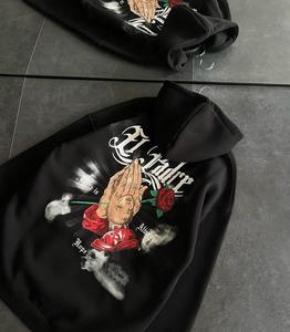 Nuevo diseño Top Venta de sudaderas con capucha para hombre Bajo MOQ Venta al por mayor Hombres puff estampado Sudaderas con capucha Hecho en Pakistán Hombres sudaderas con capucha - Product Image 2