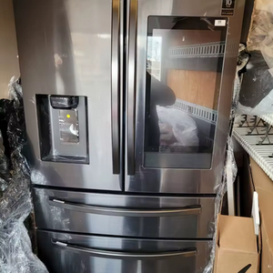 LISTO PARA ENVIAR Nuevo ORIGINAL 28 pies cúbicos Refrigerador de puerta francesa de 4 puertas con pantalla táctil 21,5-ENTREGA A DOORSTEP - Product Image 1