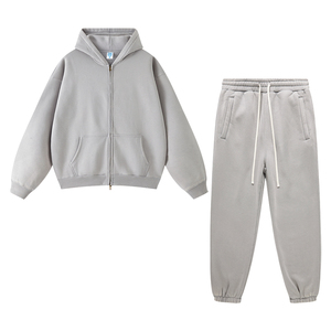 Ensembles de sweats à capuche pour hommes surdimensionnés personnalisés de haute qualité, lavés à la pierre et à l'acide - Product Image 1
