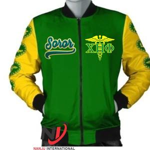 Chaquetas de línea de mujer de etiqueta privada Fabricante profesional Venta caliente Chi Eta Phi Bordado Hermandad de mujeres y chaqueta de fraternidad - Product Image 5