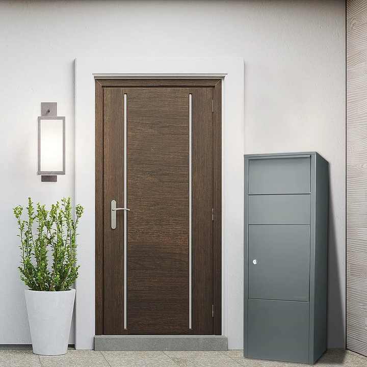 Parcel Mailbox Metal Galvanized Steel Items Post-Mounted Outdoor Standing Package Large Furniture OEM ODM Letterbox from Vietnam