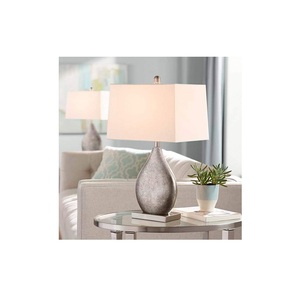 Premium Quality Silver Table <b>Lamp</b> Handmade Aluminium Metal Silver Plating Table <b>Lamp</b> for Interior Decoration for Home Decor - Product Image 1