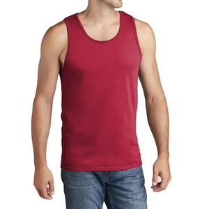 Camiseta sin mangas para gimnasio con logotipo personalizado para hombre, camiseta sin mangas informal sin mangas con cuello redondo para hombre - Product Image 4