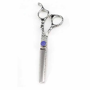 Ciseaux à effiler les cheveux de barbier à poignée Dragon 6.5 "avec lames tranchantes durables Ciseaux à effiler les cheveux antidérapants - Product Image 6