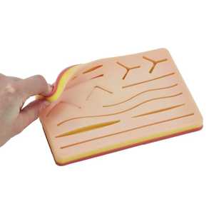 Kit de Entrenamiento/Práctica de Sutura Manual Quirúrgica Abierta para Estudiantes de Medicina - Almohadilla de Sutura con Heridas Precortadas y Suturas - Product Image 3
