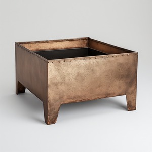 Brasero en métal contemporain conçu pour les maisons modernes, offrant des lignes épurées, un corps durable et une production de chaleur constante - Product Image 3