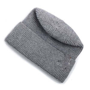 Gorro recto de punto con logotipo personalizado de jacquard para hombre, gorros de invierno para hombre, gorro de punto Unisex suave y cálido, servicio OEM - Product Image 2