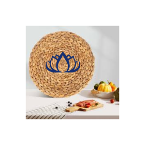 Eco-friendly, Sustainable Water Hyacinth Round <b>Placemat</b> With Best Price From <b>BLUE</b> LOTUS Vietnam - Product Image 1
