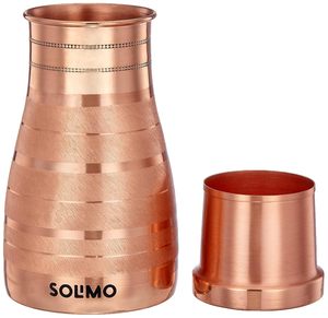 La texture polie artisanale de bouteille en cuivre assure la purification naturelle de l'eau potable sûre - Product Image 5