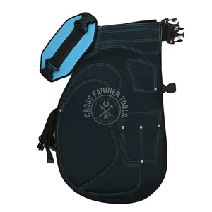 Delantal de cuero para herrador, chaps personalizados con ajuste ergonómico, porta cuchillos, imán para clavos y malla trasera transpirable para herrado de caballos - Product Image 6