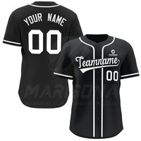 Jersey Baseball Musim Panas Ukuran Besar Berkualitas Tinggi Ramah Lingkungan Bernapas Nyaman 100% Poliester Cepat Kering
