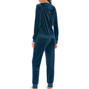 Ensemble de survêtement pour femmes en coton 100% imprimé, taille plus, respirant, séchage rapide, survêtement en velours personnalisé pour femmes - Product Image 3