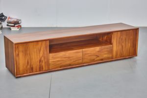 ตู้ไม้สักสไตล์นอร์ดิกที่ทันสมัย2ประตูลิ้นชัก2ลิ้นชักคลาสสิกเฟอร์นิเจอร์ไม้แบบยุโรปดั้งเดิมสำหรับห้องนั่งเล่นบ้าน - Product Image 3