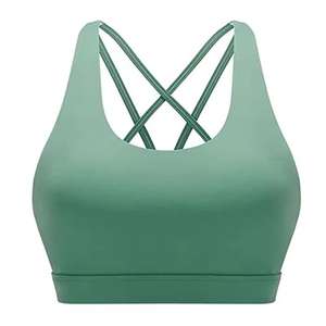 Vêtements actifs Logo personnalisé entraînement Fitness sport soutien-gorge pour salle de sport vêtements actifs respirant femmes dos croisé soutien élevé Yoga sport soutien-gorge - Product Image 2