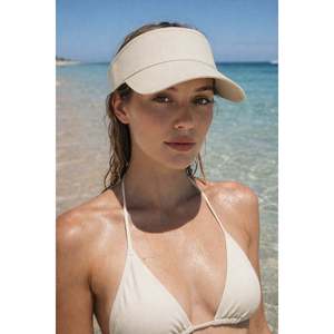Chapeau à visière ouverte crème - Protection solaire élégante pour la tête Spk13 - spk13Cream - Product Image 3
